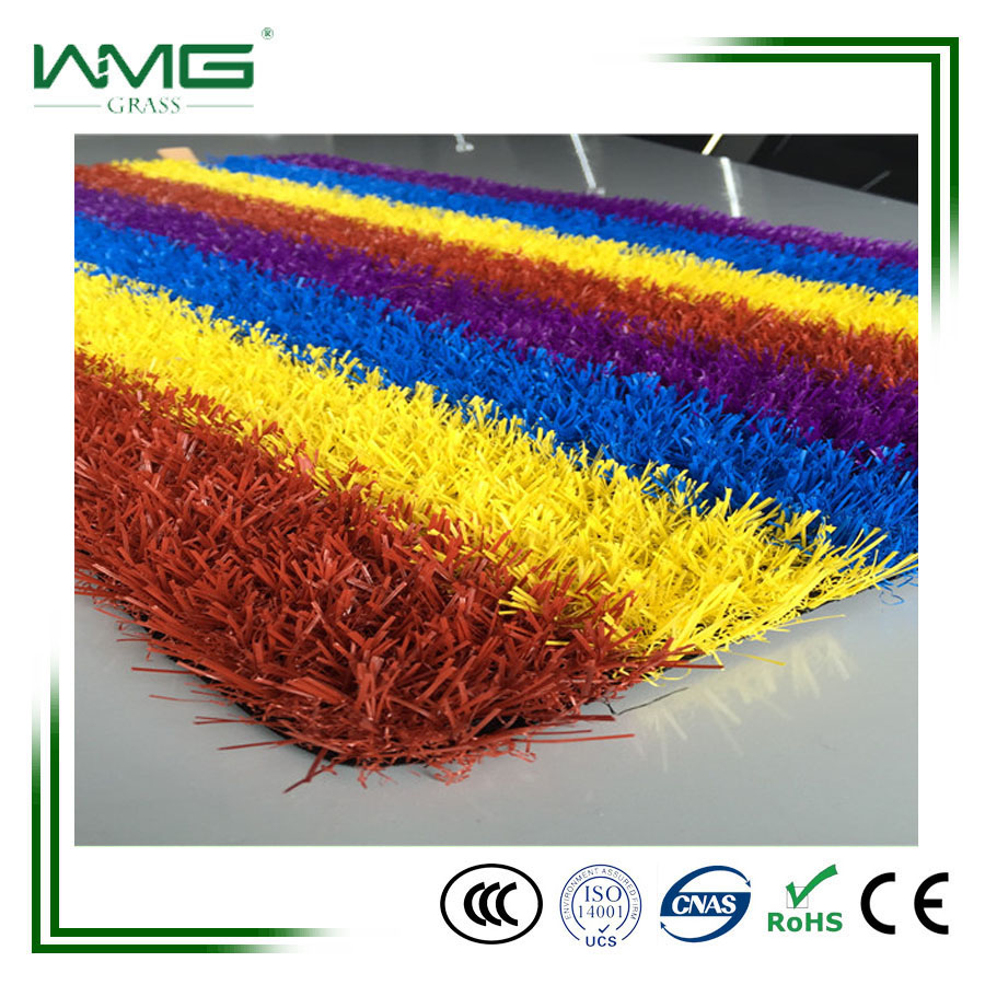 New colors landscaping synthetic turf for playground artificial grass